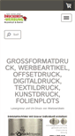 Mobile Screenshot of druckerei-hk.de
